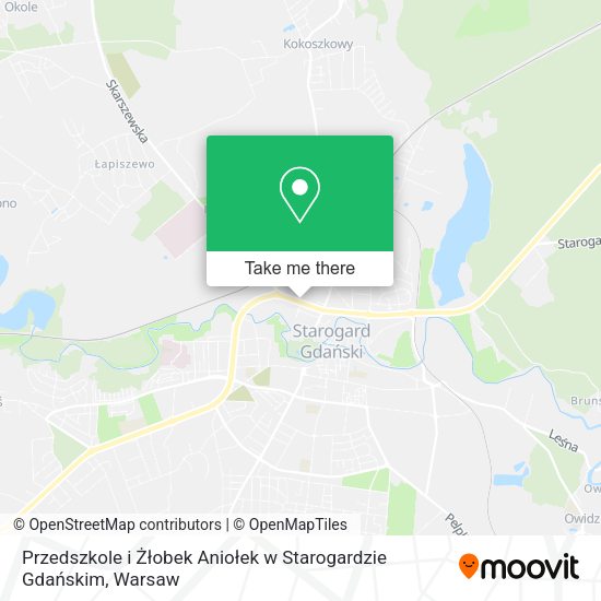 Przedszkole i Żłobek Aniołek w Starogardzie Gdańskim map