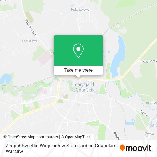 Zespół Świetlic Wiejskich w Starogardzie Gdańskim map