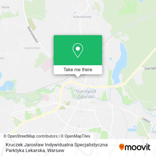 Kruczek Jarosław Indywidualna Specjalistyczna Parktyka Lekarska map