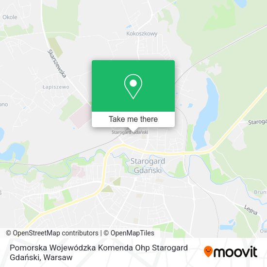 Pomorska Wojewódzka Komenda Ohp Starogard Gdański map