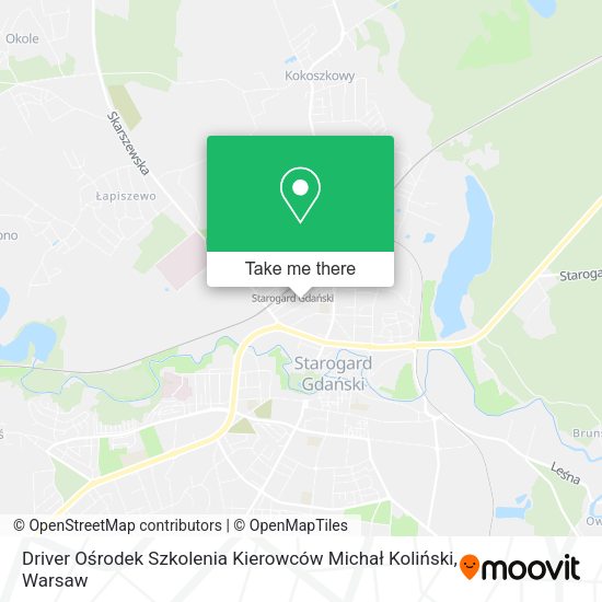 Driver Ośrodek Szkolenia Kierowców Michał Koliński map