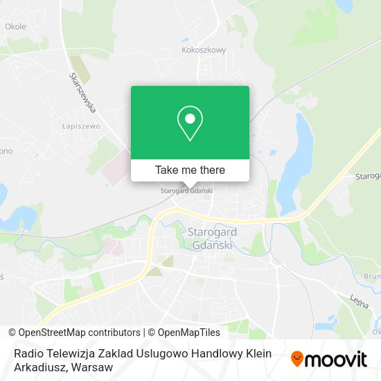 Radio Telewizja Zaklad Uslugowo Handlowy Klein Arkadiusz map