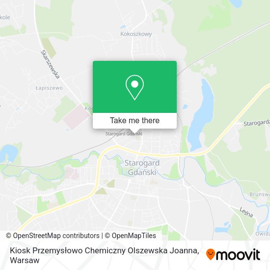 Карта Kiosk Przemysłowo Chemiczny Olszewska Joanna