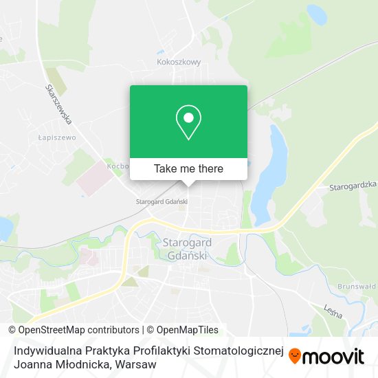 Indywidualna Praktyka Profilaktyki Stomatologicznej Joanna Młodnicka map