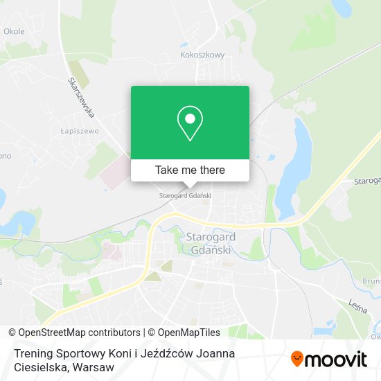 Trening Sportowy Koni i Jeźdźców Joanna Ciesielska map