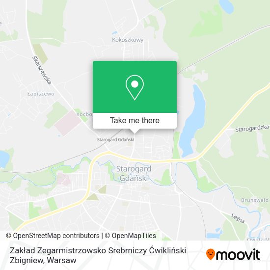 Zakład Zegarmistrzowsko Srebrniczy Ćwikliński Zbigniew map