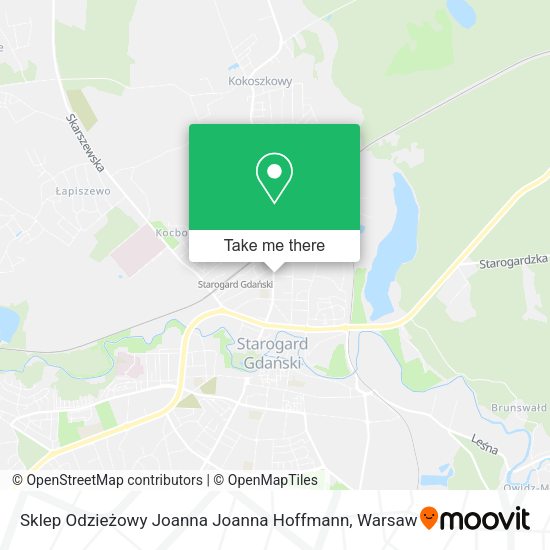 Sklep Odzieżowy Joanna Joanna Hoffmann map