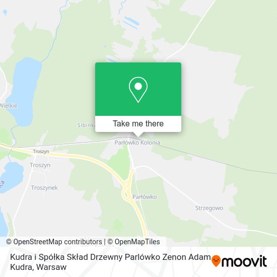 Kudra i Spółka Skład Drzewny Parlówko Zenon Adam Kudra map