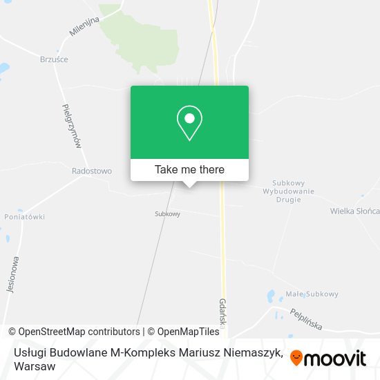 Usługi Budowlane M-Kompleks Mariusz Niemaszyk map