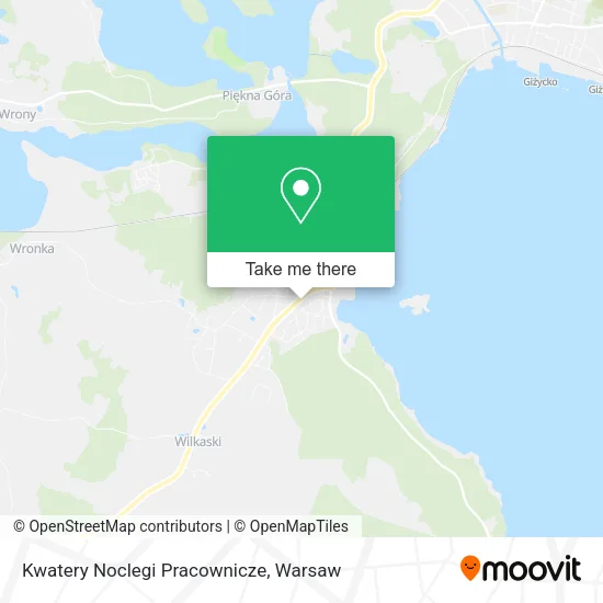 Карта Kwatery Noclegi Pracownicze