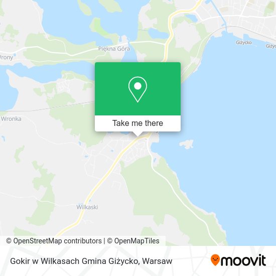 Gokir w Wilkasach Gmina Giżycko map