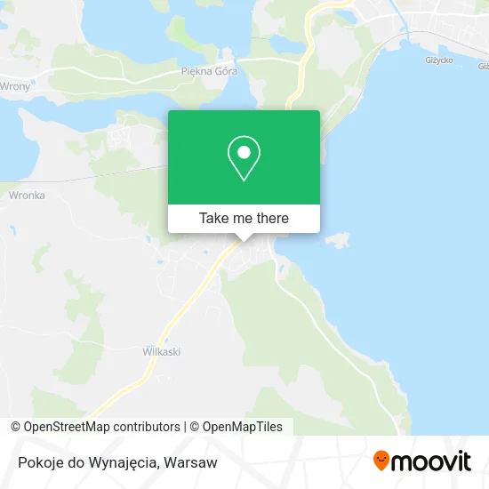 Карта Pokoje do Wynajęcia