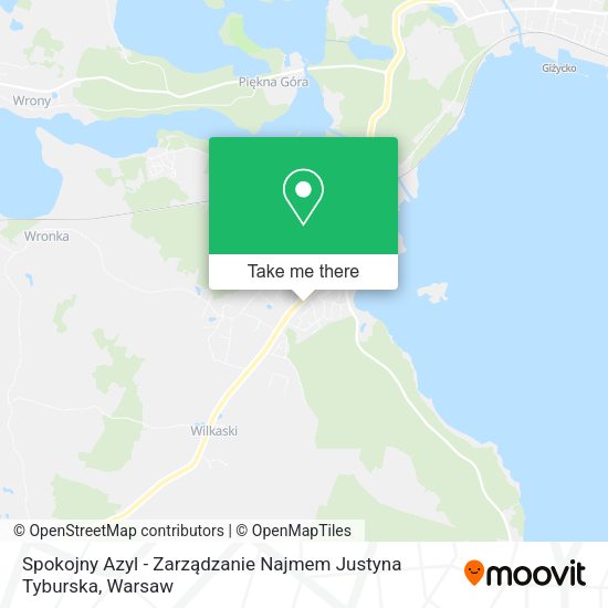 Spokojny Azyl - Zarządzanie Najmem Justyna Tyburska map