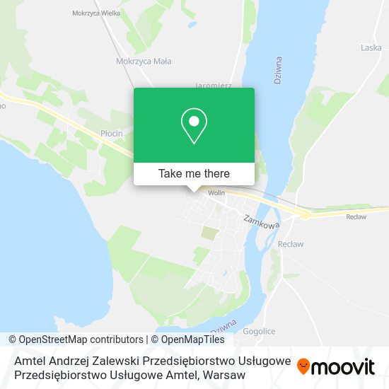 Amtel Andrzej Zalewski Przedsiębiorstwo Usługowe Przedsiębiorstwo Usługowe Amtel map