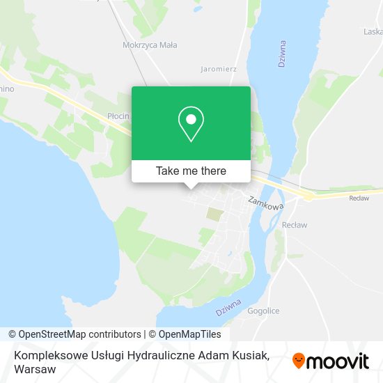 Kompleksowe Usługi Hydrauliczne Adam Kusiak map