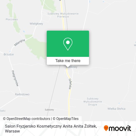 Salon Fryzjersko Kosmetyczny Anita Anita Żółtek map