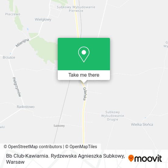 Bb Club-Kawiarnia. Rydzewska Agnieszka Subkowy map