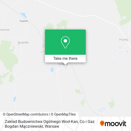 Zakład Budownictwa Ogólnego Wod-Kan, Co i Gaz Bogdan Mączniewski map