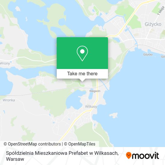 Spółdzielnia Mieszkaniowa Prefabet w Wilkasach map