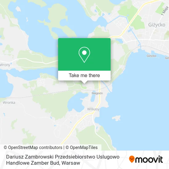 Карта Dariusz Zambrowski Przedsiebiorstwo Uslugowo Handlowe Zamber Bud