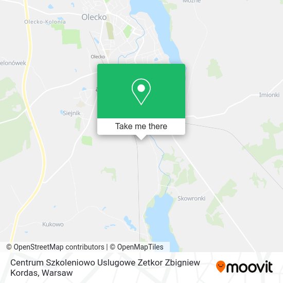 Centrum Szkoleniowo Uslugowe Zetkor Zbigniew Kordas map