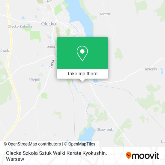 Olecka Szkola Sztuk Walki Karate Kyokushin map