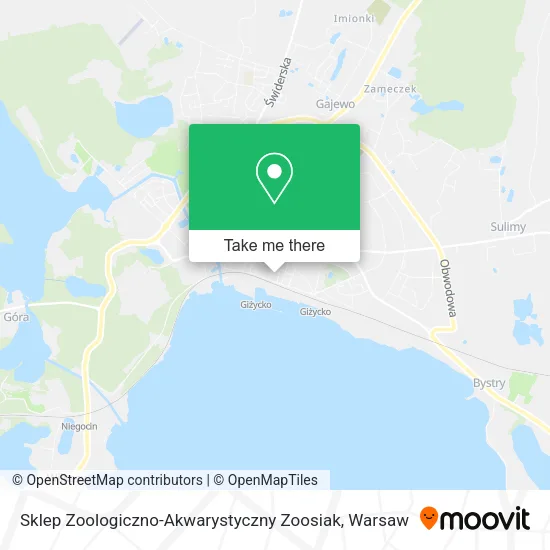 Карта Sklep Zoologiczno-Akwarystyczny Zoosiak