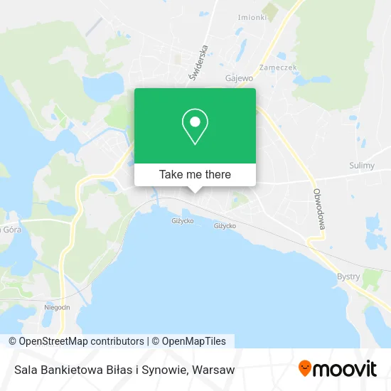 Карта Sala Bankietowa Biłas i Synowie