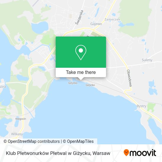 Klub Płetwonurków Płetwal w Giżycku map