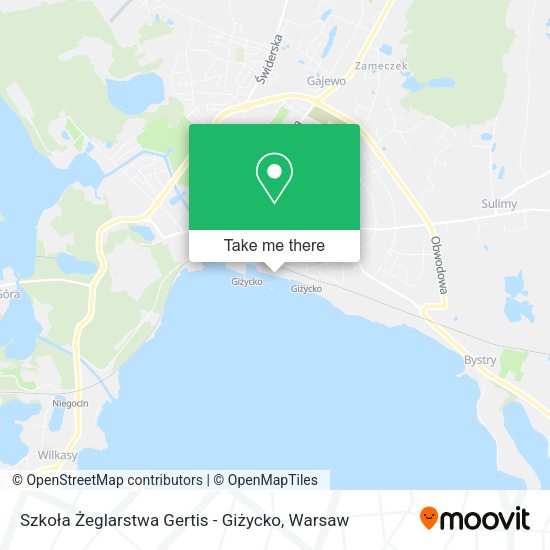 Szkoła Żeglarstwa Gertis - Giżycko map