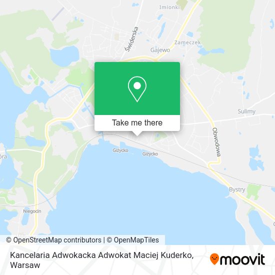 Kancelaria Adwokacka Adwokat Maciej Kuderko map