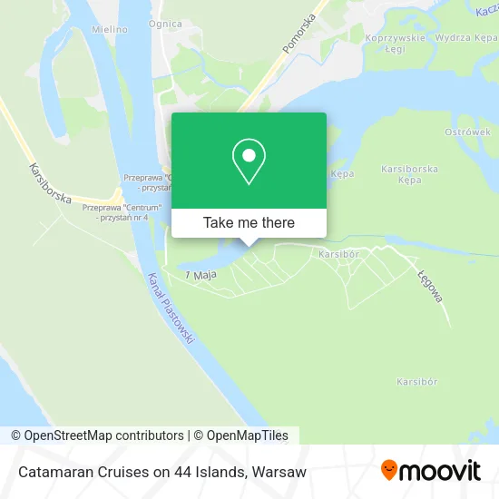 Карта Catamaran Cruises on 44 Islands