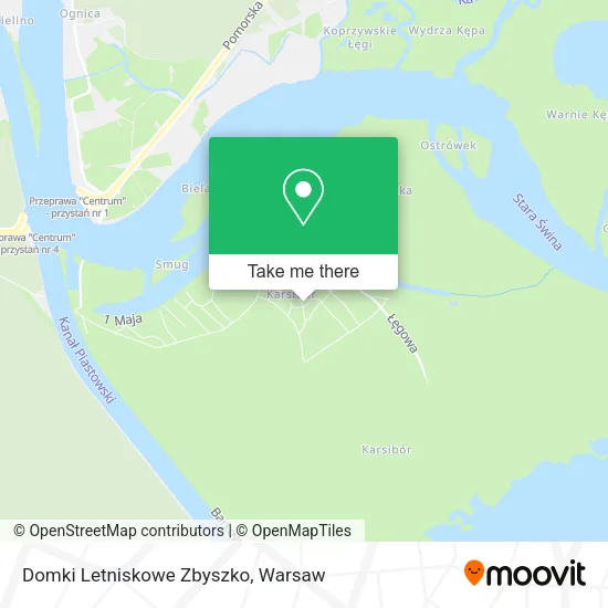 Карта Domki Letniskowe Zbyszko