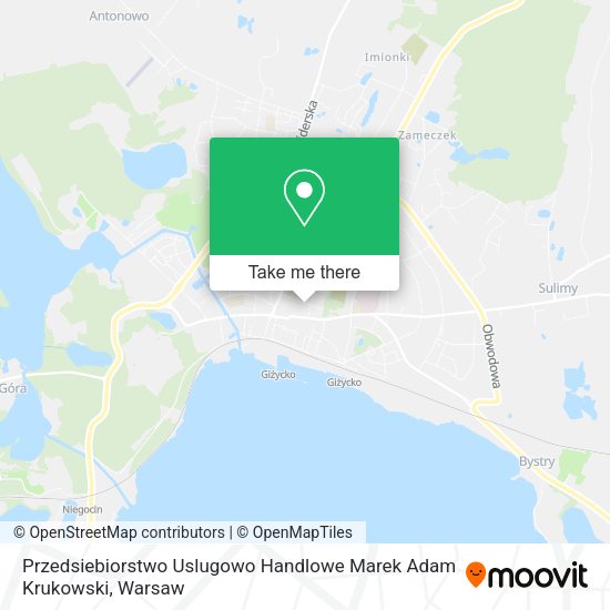 Przedsiebiorstwo Uslugowo Handlowe Marek Adam Krukowski map