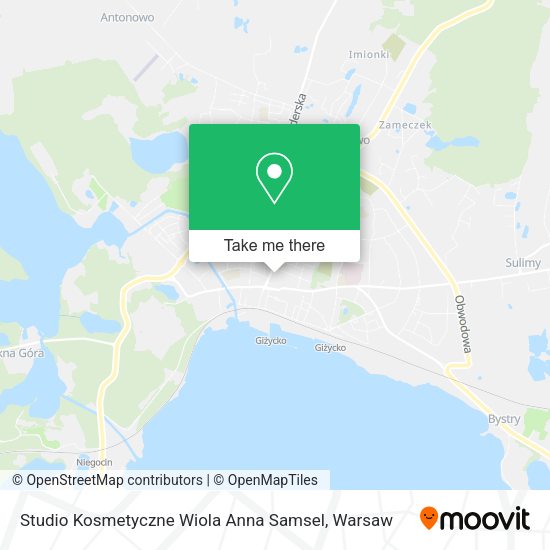 Studio Kosmetyczne Wiola Anna Samsel map