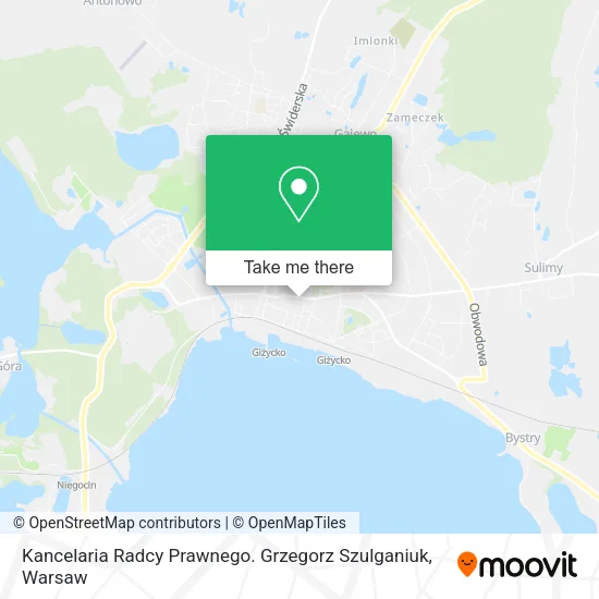 Kancelaria Radcy Prawnego. Grzegorz Szulganiuk map
