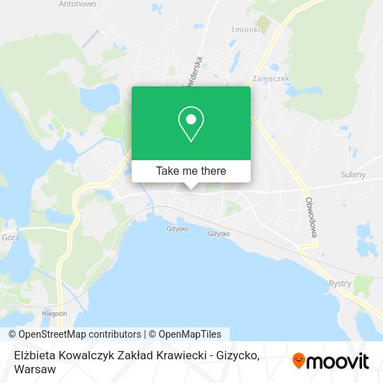 Elżbieta Kowalczyk Zakład Krawiecki - Gizycko map