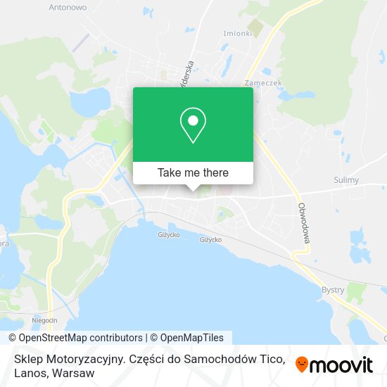 Sklep Motoryzacyjny. Części do Samochodów Tico, Lanos map