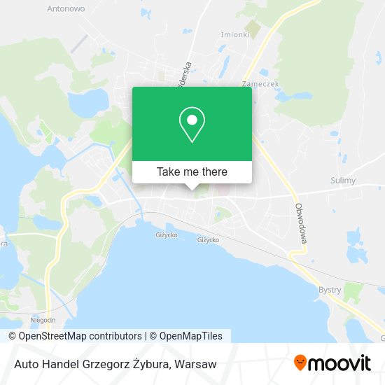 Auto Handel Grzegorz Żybura map