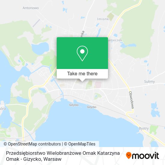 Przedsiębiorstwo Wielobranżowe Omak Katarzyna Omak - Gizycko map