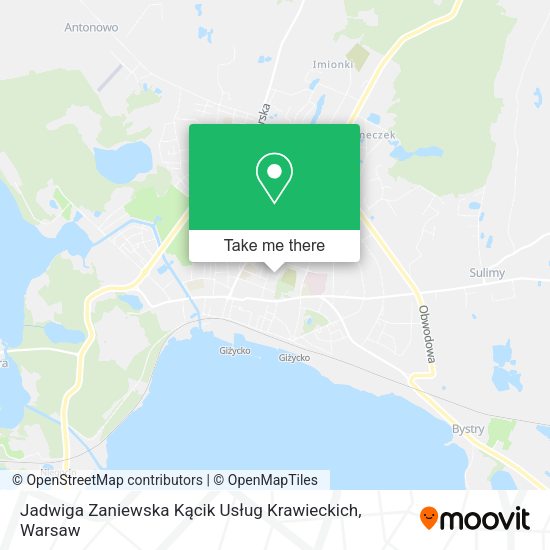 Jadwiga Zaniewska Kącik Usług Krawieckich map