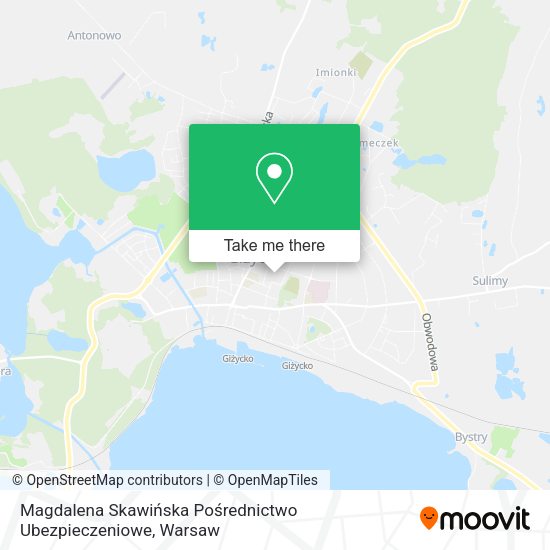 Magdalena Skawińska Pośrednictwo Ubezpieczeniowe map