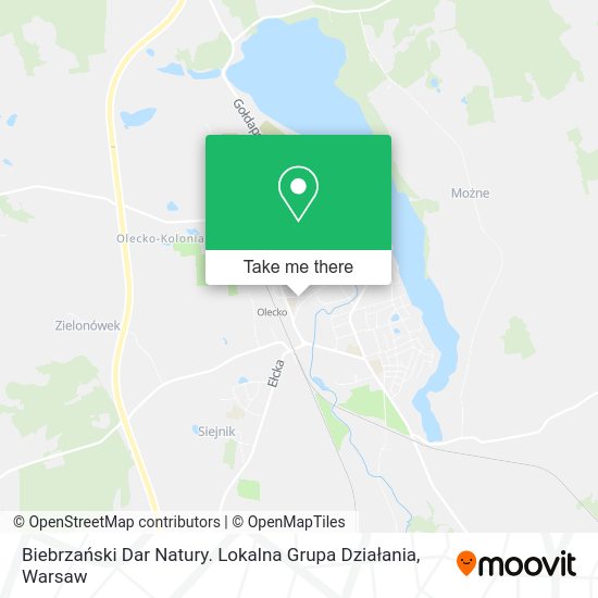 Biebrzański Dar Natury. Lokalna Grupa Działania map