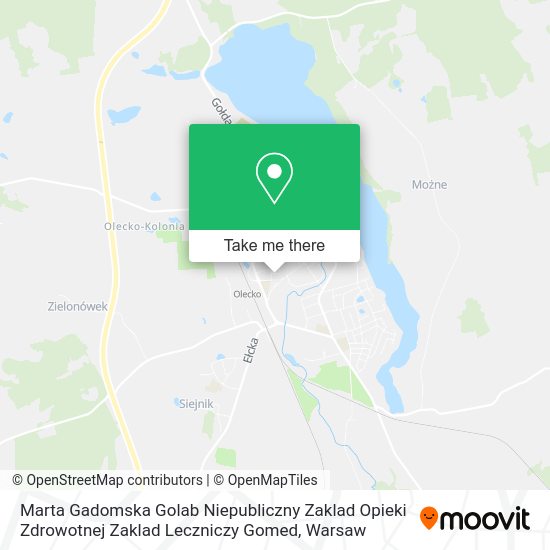 Marta Gadomska Golab Niepubliczny Zaklad Opieki Zdrowotnej Zaklad Leczniczy Gomed map