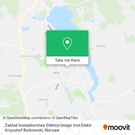 Zakład Instalatorstwa Elektrycznego Inst-Elektr Krzysztof Borkowski map