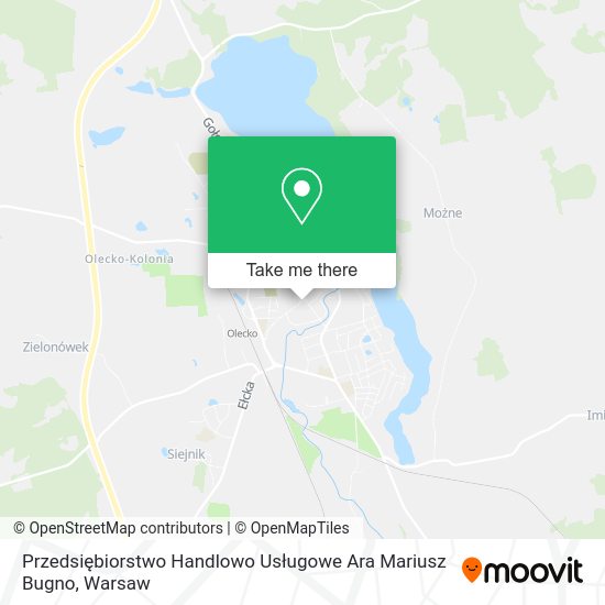 Przedsiębiorstwo Handlowo Usługowe Ara Mariusz Bugno map