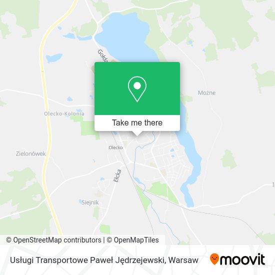 Usługi Transportowe Paweł Jędrzejewski map