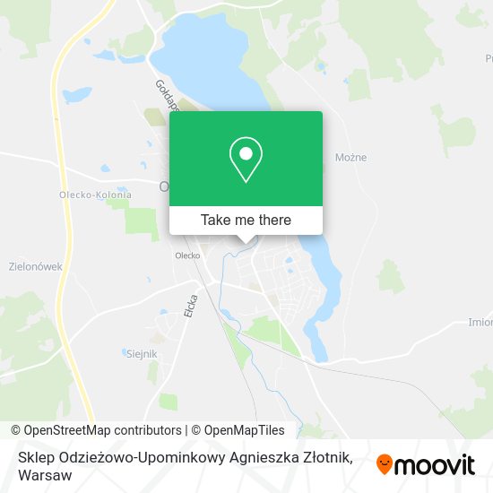 Sklep Odzieżowo-Upominkowy Agnieszka Złotnik map