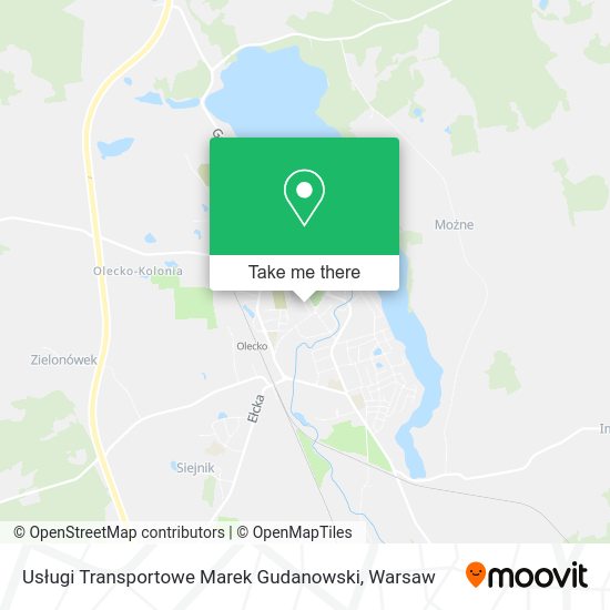 Usługi Transportowe Marek Gudanowski map