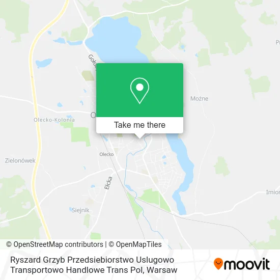 Карта Ryszard Grzyb Przedsiebiorstwo Uslugowo Transportowo Handlowe Trans Pol